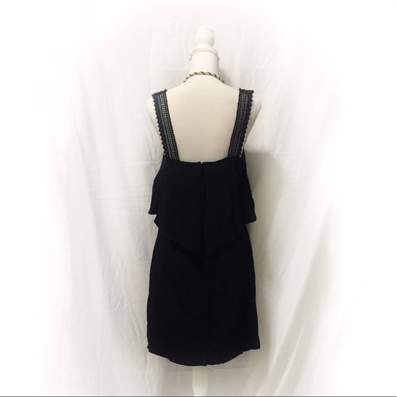 Maeve | Navy Lace Shoulder Tisana Dress | Size: 4 - Picture 4 of 8